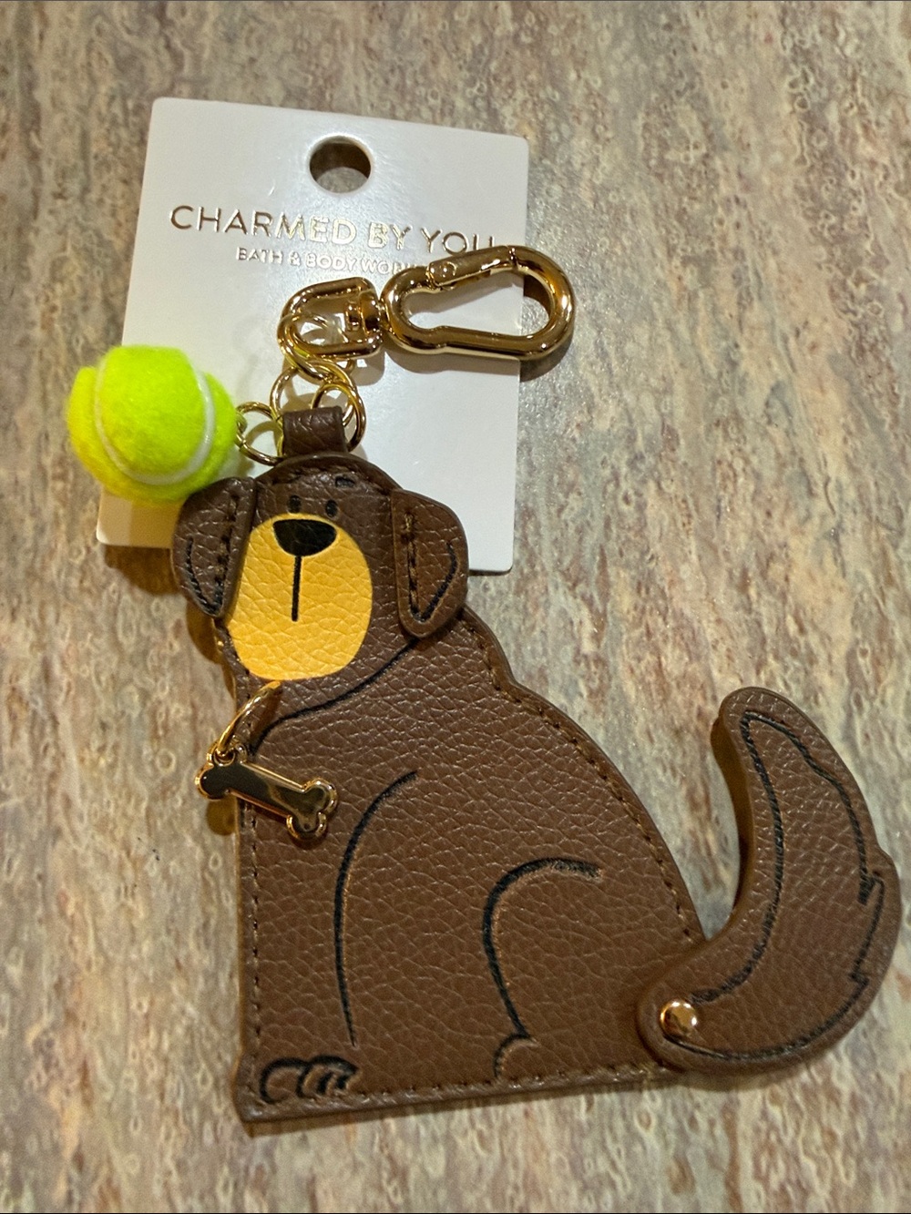 NEW Bath & Body Works Dog Keychain
